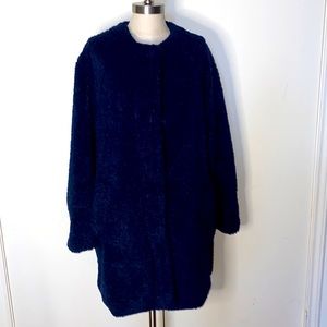 Gap Navy Teddy Coat